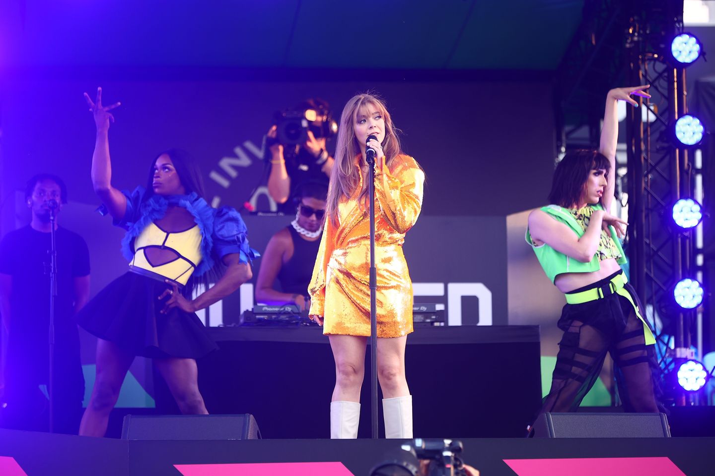 Becky Hill lit up The Kia Oval on the opening night