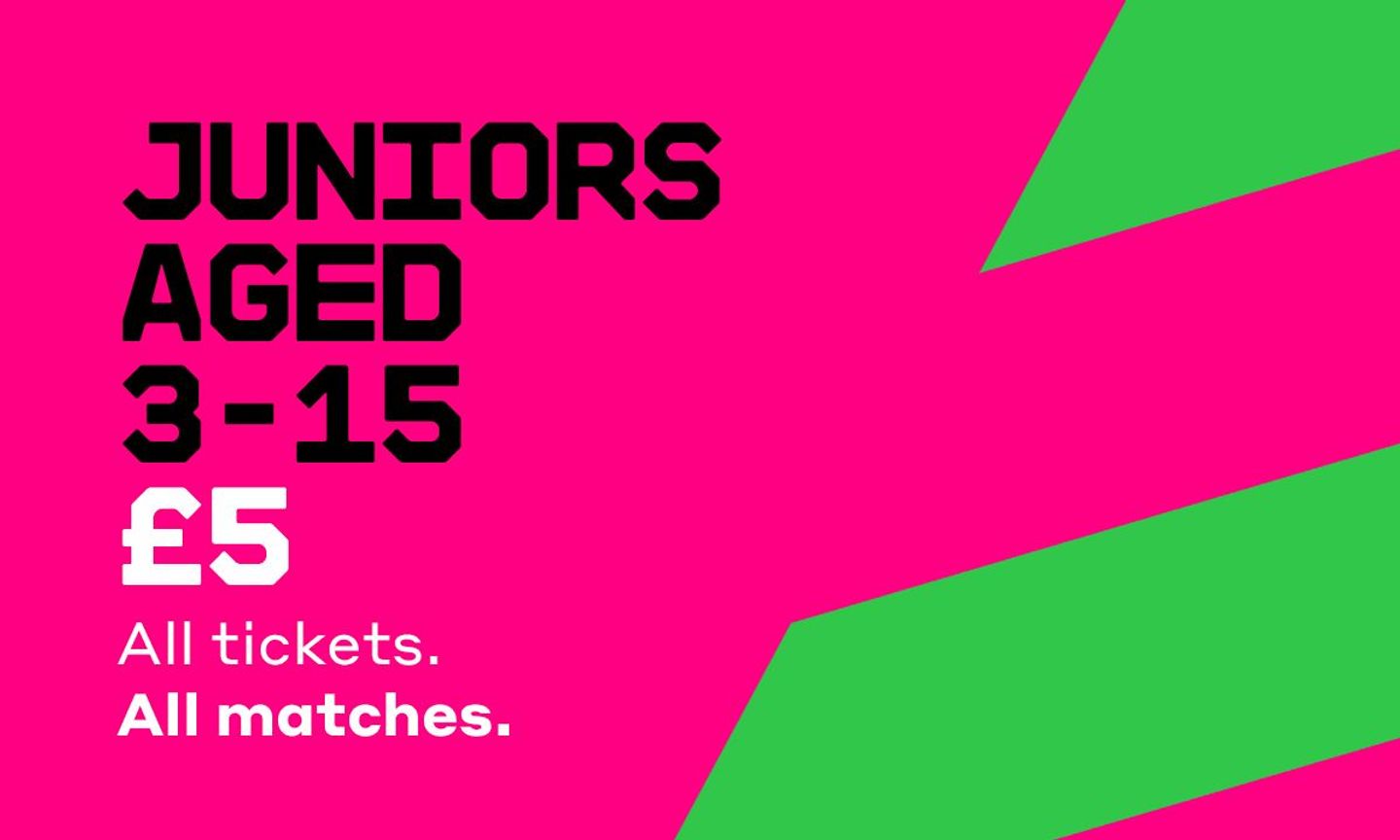 Under-16s will be able to attend The Hundred for just £5