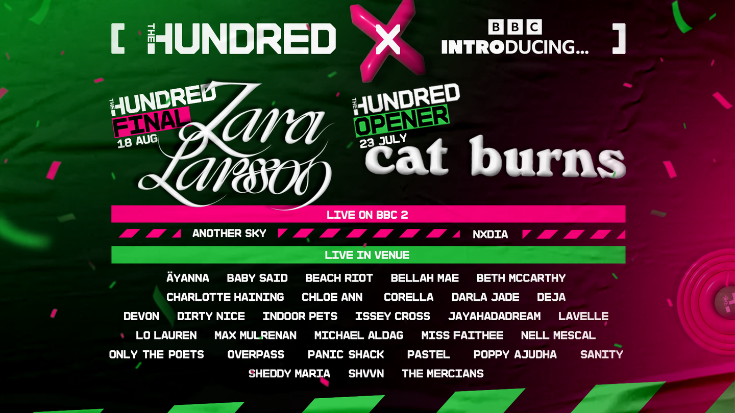 Look who's performing during The Hundred in 2024!